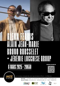 Affiche concert Glenn Ferris & Alain Jean-Marie à l'ECUJE