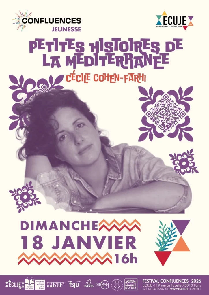 Petites histoires de la Méditerranée, parfums d’enfance et récits voyageurs avec Cécile Cohen-Farhi - Petits mondes à l'ECUJE - Festival Confluences