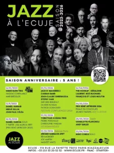 Affiche de la saison Jazz à l'ECUJE 2025-2026