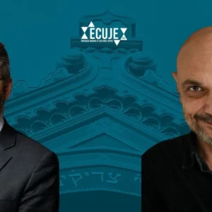 Richard Malka en conversation avec Haim Korsia à l'ECUJE