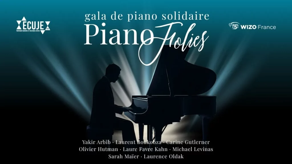 Bandeau_PianoFolies_ECUJE_061125 - ECUJE 1ère édition de Pianofolies, concert de gala de piano solidaire au bénéfice de la Wizo