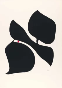 Au commencement. Lithographie de Maurice Arama. Hommage au Aleph