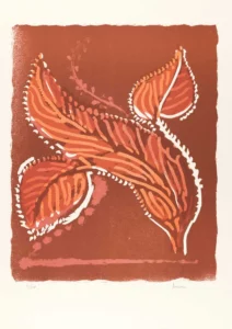 Le premier printemps. Lithographie de Maurice Arama. Hommage au Aleph