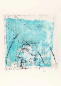 Aleph et Abraham. Lithographie de Maurice Arama. Hommage au Aleph