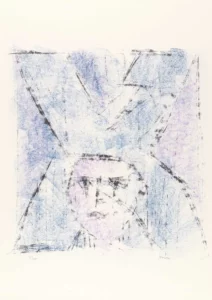 Lithographie de Maurice Arama. Hommage au Aleph