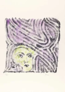Dédales d’une vie. Lithographie de Maurice Arama. Hommage au Aleph