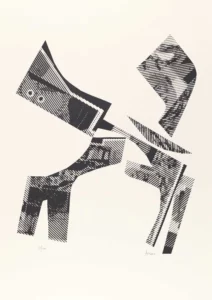 Bénir et non maudire. Lithographie de Maurice Arama. Hommage au Aleph