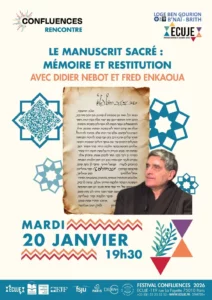 Le Manuscrit sacré : mémoire et restitution. Rencontre avec Didier Nebot et Fred Enkaoua