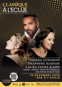 Pierre Génisson, Delphine Haidan, Laure Favre - Kahn concert du 10 décembre à l'ECUJE