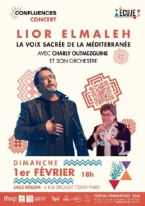 Lior Elmaleh, la voix sacrée de la Méditerranée. Concert de clôture du Festival Confluences 2026 de l'ECUJE