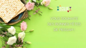 Pessah_ECUJE_2026 L'ECUJE vous souhaite Pessah Sameah, חג שמח