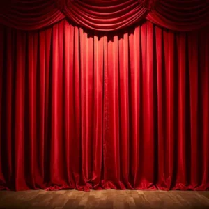 Rideau rouge