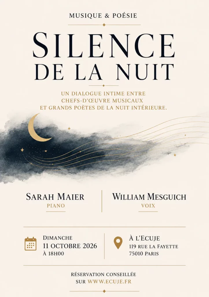 Affiche le silence de la nuit