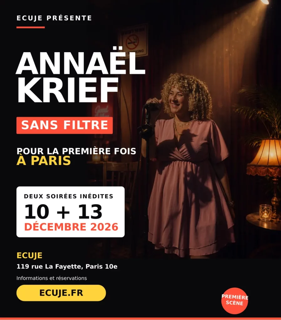 Annaël Krief monte sur scène pour la première fois à Paris à lECUJE