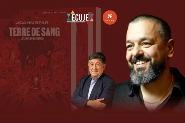 Terre de sang : Joann Sfar dessine en live avec ses musiciens. Une rencontre BD à l'ECUJE animée par Haïm Musicant