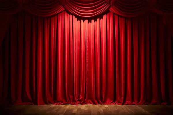 Rideau rouge